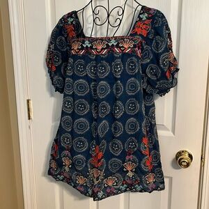 Johnny Was Embroidered Shirt